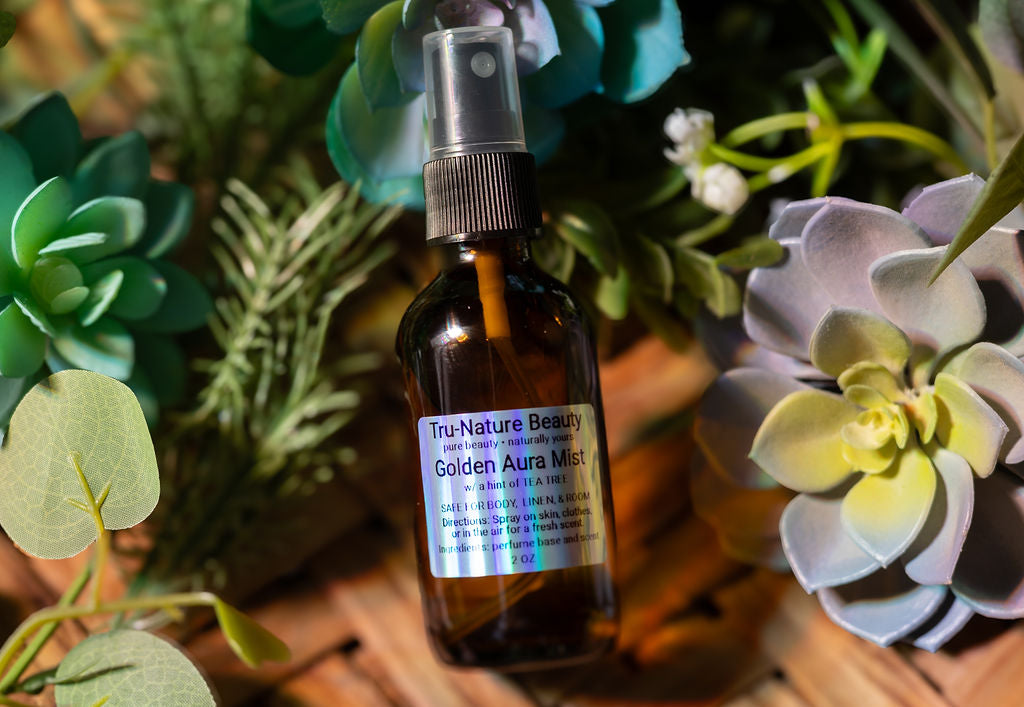 Golden Aura Mist Spray for Room, Body, or Linens