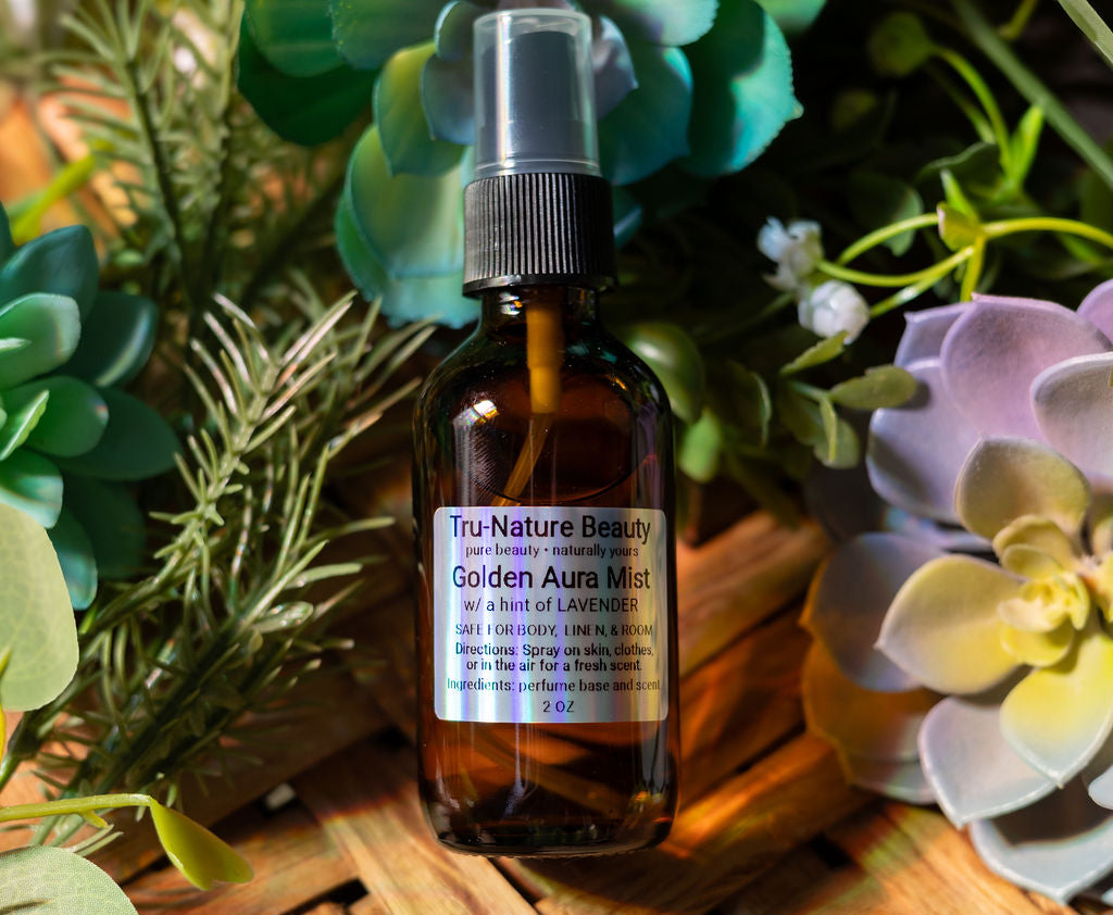 Golden Aura Mist Spray for Room, Body, or Linens