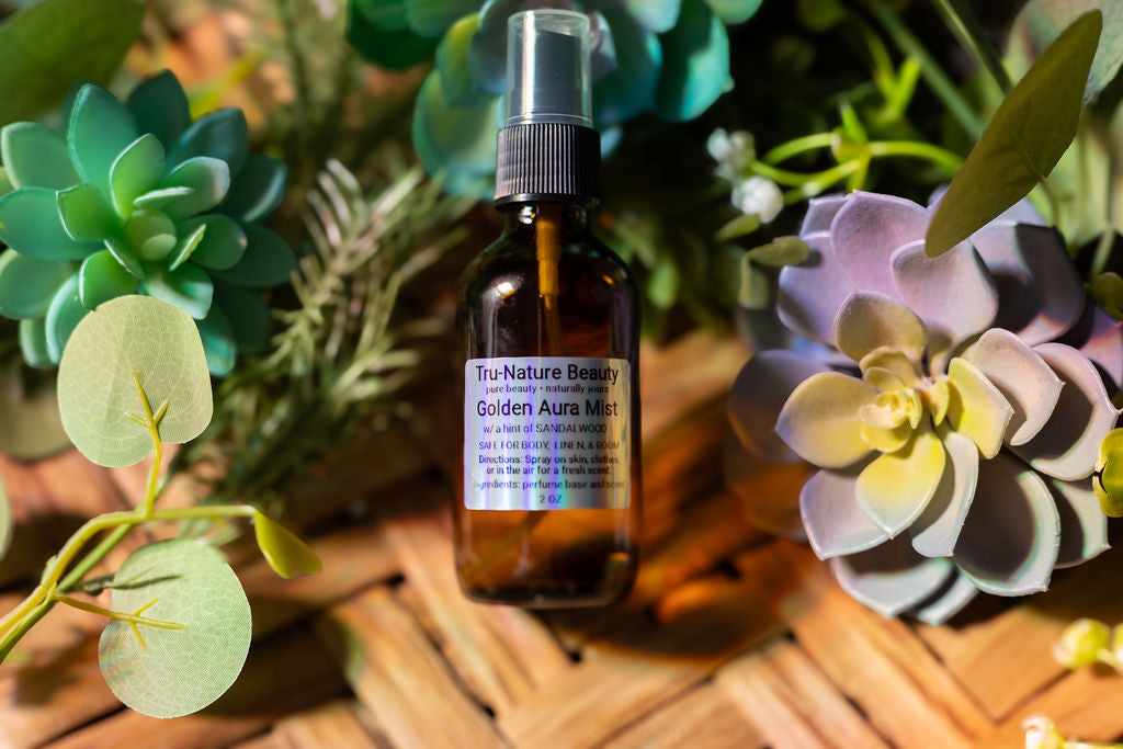 Golden Aura Mist Spray for Room, Body, or Linens