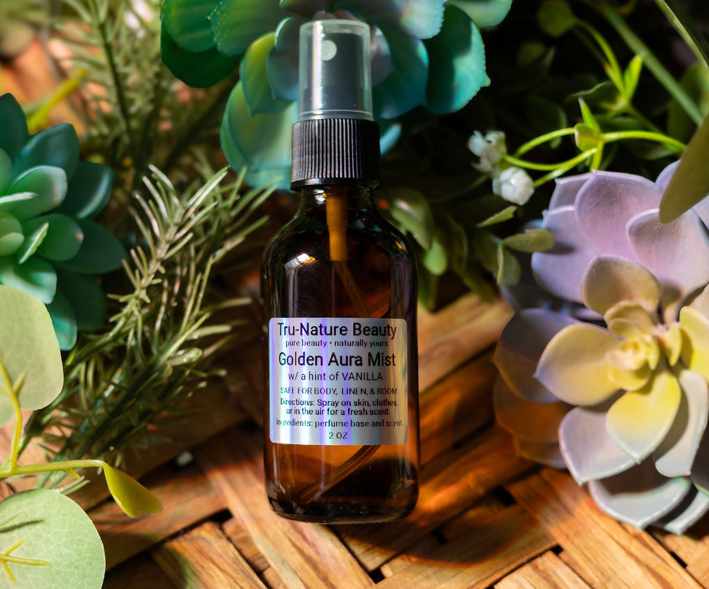 Golden Aura Mist Spray for Room, Body, or Linens