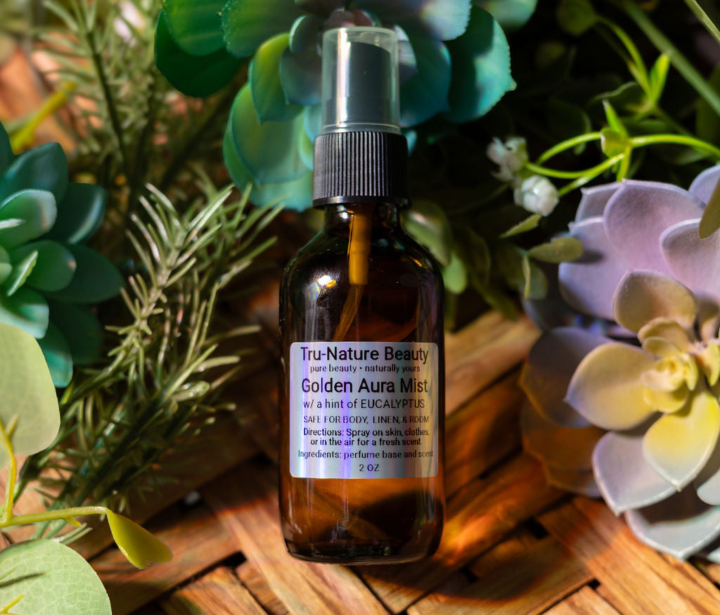 Golden Aura Mist Spray for Room, Body, or Linens