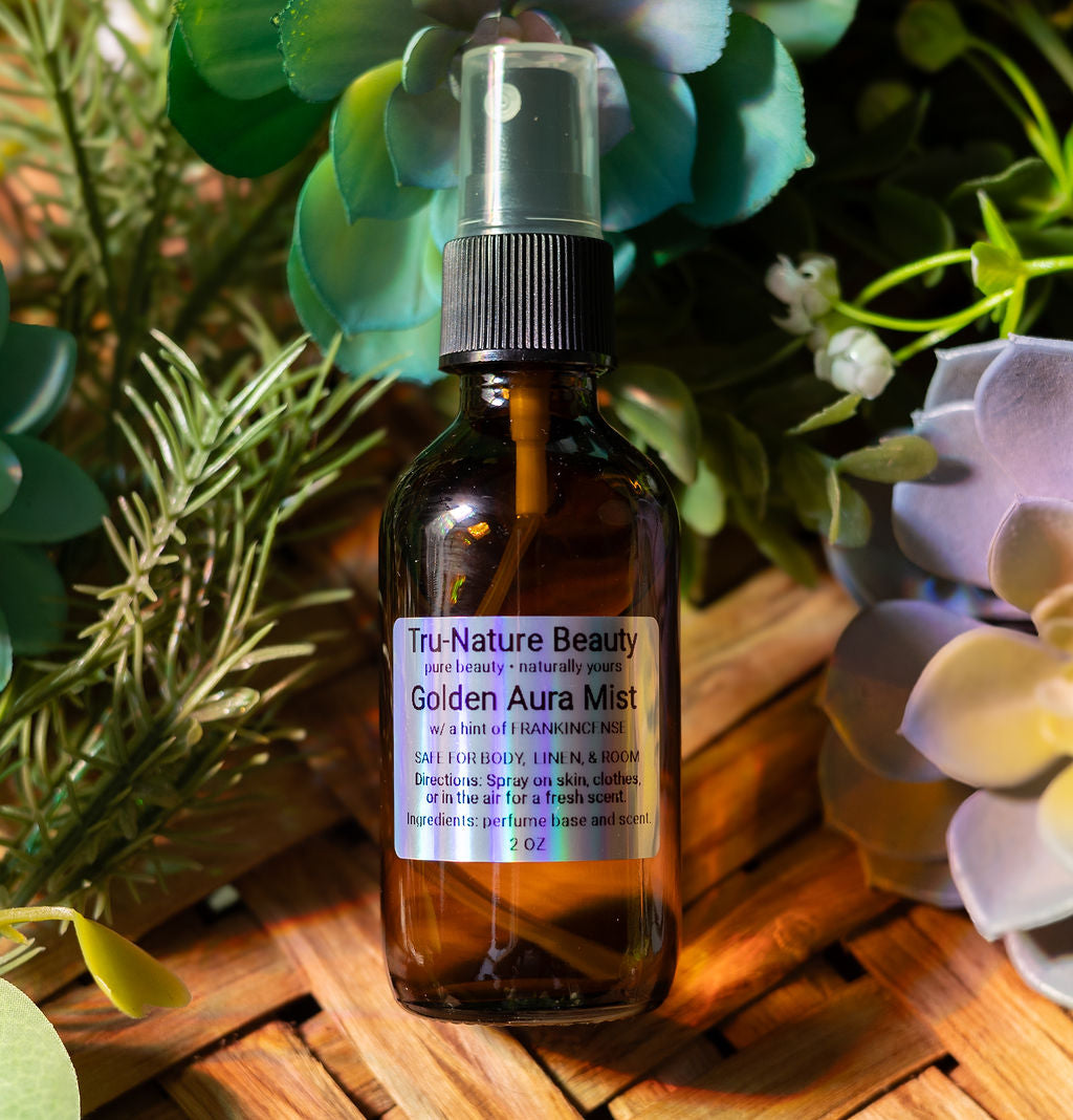 Golden Aura Mist Spray for Room, Body, or Linens