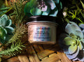 Jar of U-Nature Beauty Golden Glow Whipped Bronzer surrounded by succulents on a wooden surface